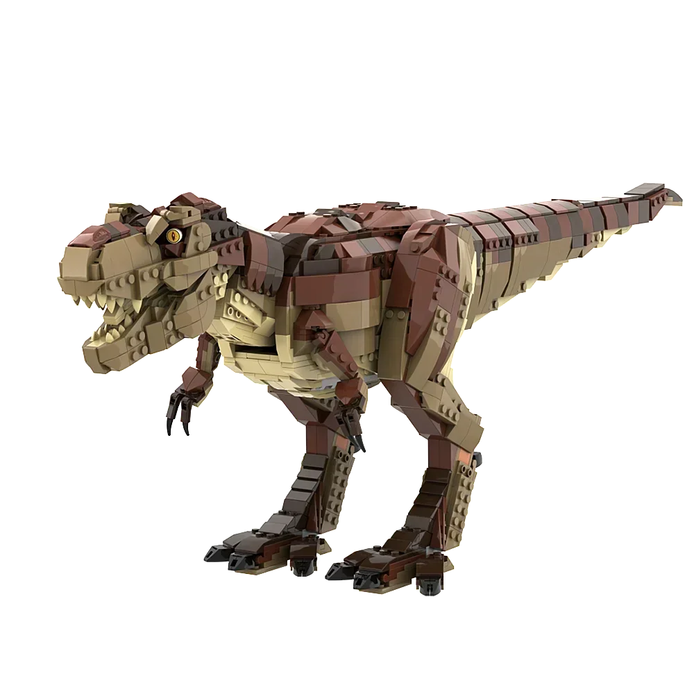 Gobricks MOC T. Rex Redesign Dinosaur Bricks Model Dinosaur Tyrannosaurus Rex Stegosaurus Building Blocks Set Toy For Gift