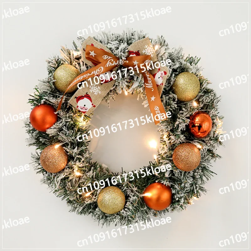 New Christmas wreath Korean version European style window door hanging Christmas decoration