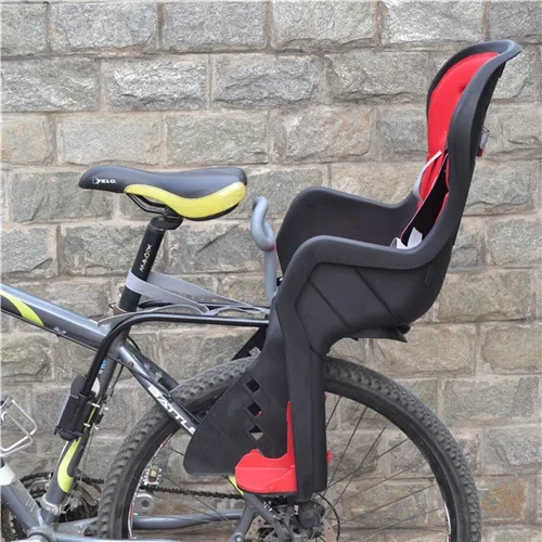 Asiento trasero de bicicleta para niños, fácil de instalar, asiento de seguridad para niños de gran espacio, adecuado para la mayoría de las bicicletas