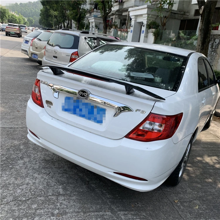 For BYD F3 Spoiler 2014-2018 BYD F3 TF High Quality Spoiler ABS Material Car Rear Wing Primer Color Rear Spoiler