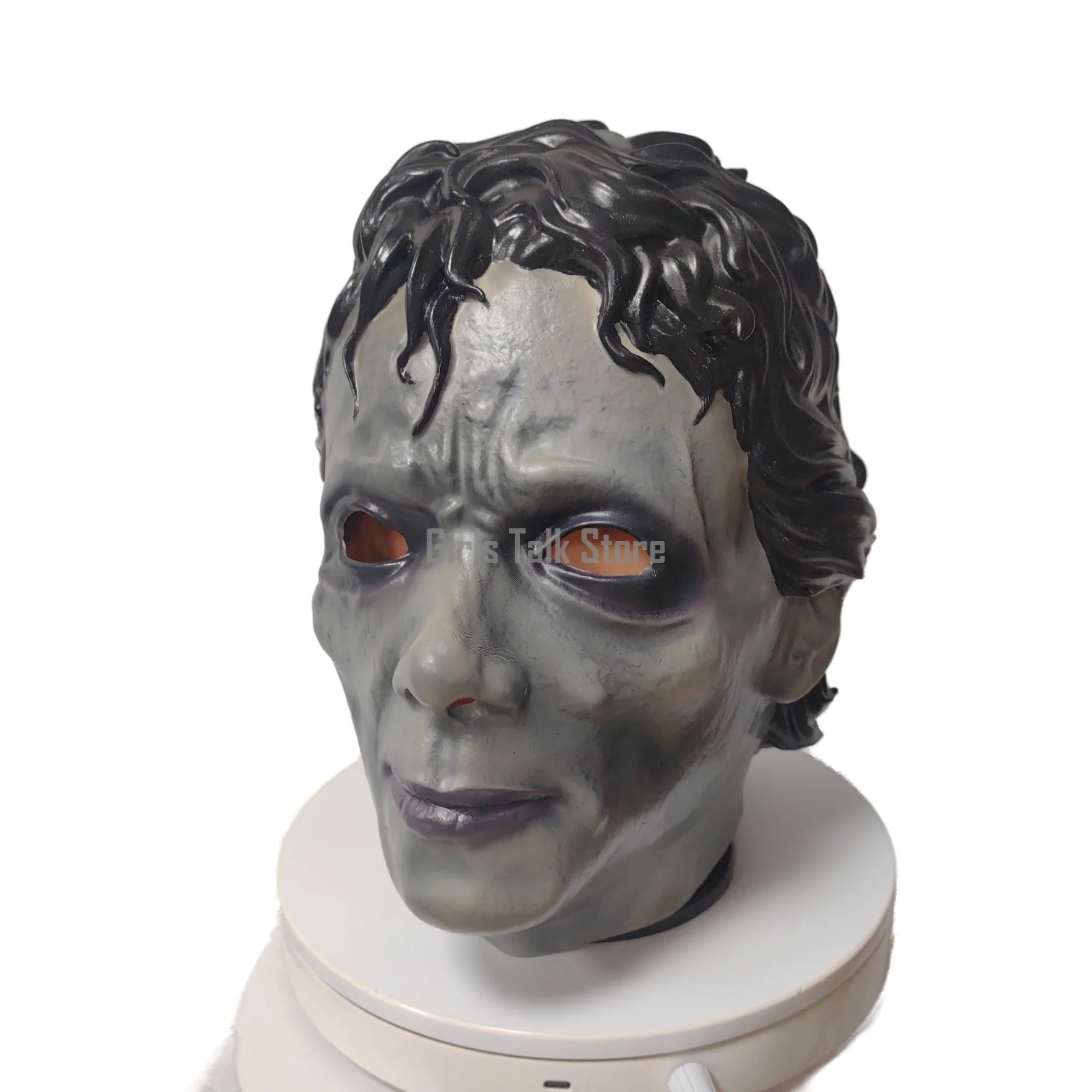 Horror Zombie Michael Jackson Latex Mask Realistic Scary Cosplay Full Head Mask For Halloween Party Carnival Men Women