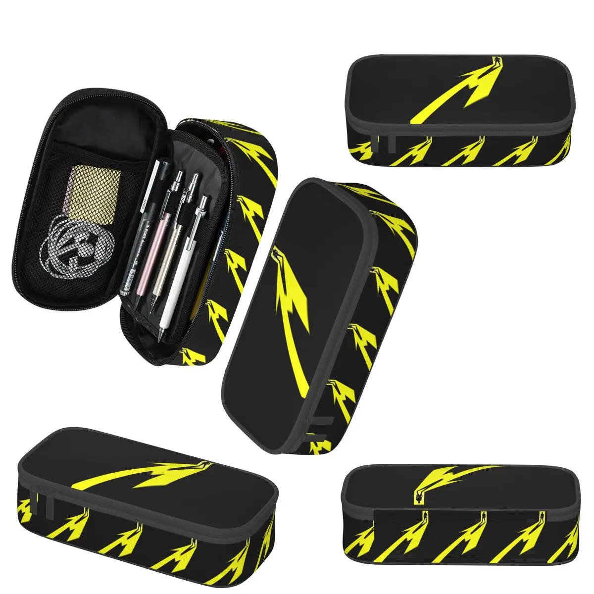 ميتاليكا M72 كلمة جولة مقلمة لصبي فتاة مدرسة صندوق القلم حقيبة أقلام رصاص لوازم مكتبية حقيبة حامل قلم