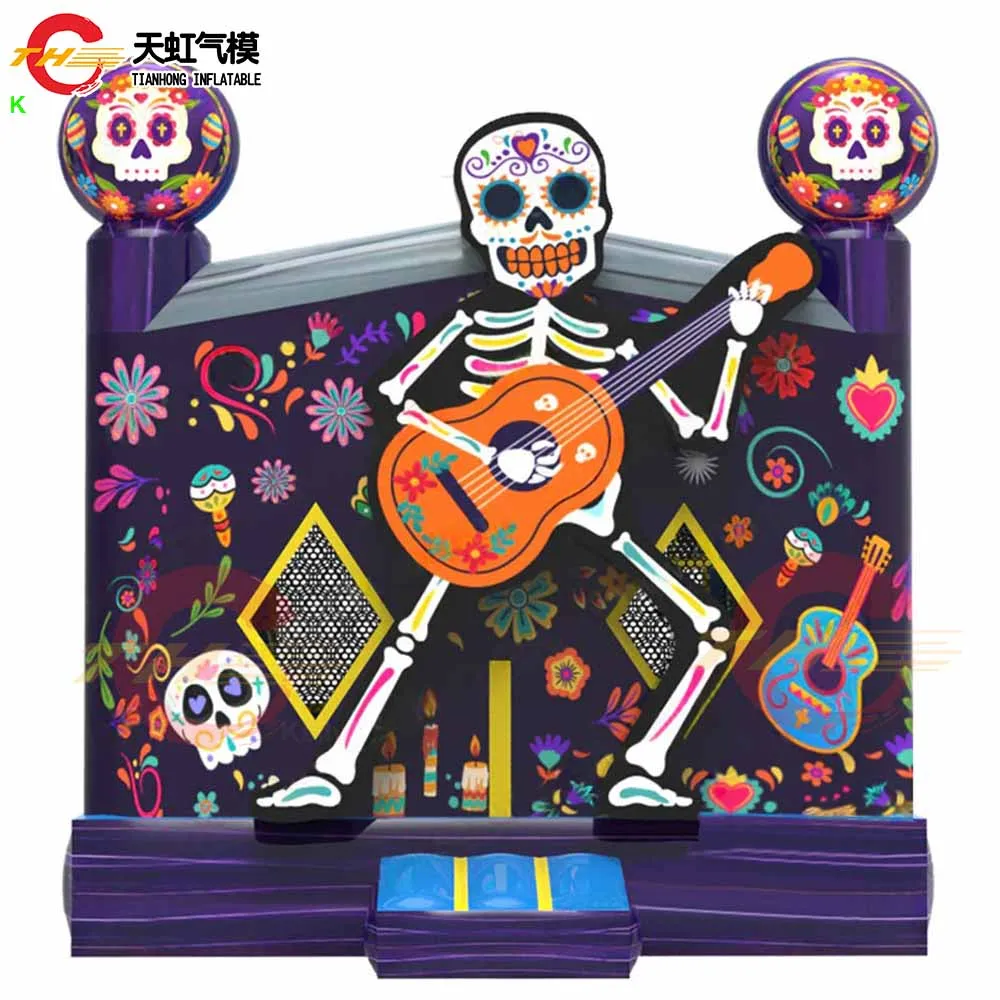 Envío rápido, 4x4m, casa de rebote inflable comercial para Halloween, tema fantasma, Bute inflable con soplador a la venta