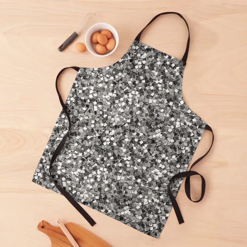 

Silver Party Confetti Apron Costume Waiter Kitchen Things For Home Apron