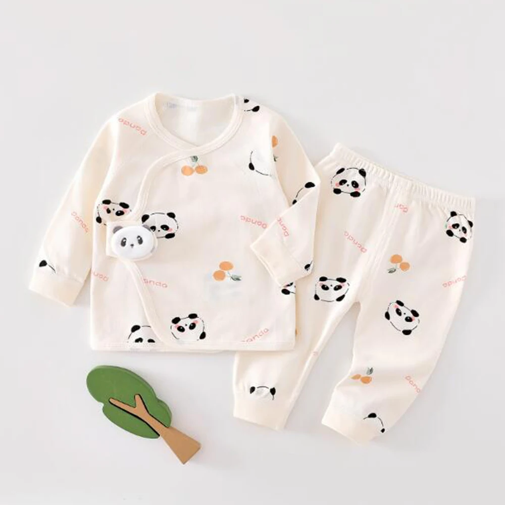 Baby Boy Halloween Outfits Combed Cotton Long Sleeve Tops Pants 2Pcs Spring Autumn Winter Newborn Clothes Baby Girl Sets