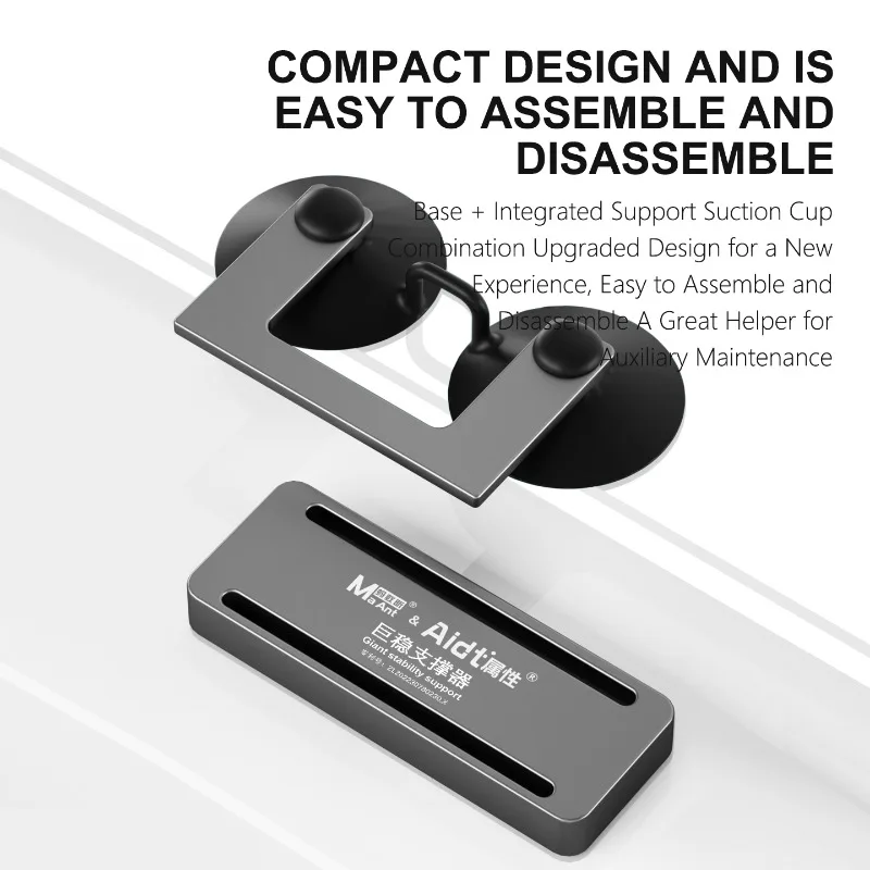 MaAnt Aidt Giant Stability Support Screen Side-mounted Clamping Fixture With Strong Fixed Suction Cup For iPhone Repair Tools