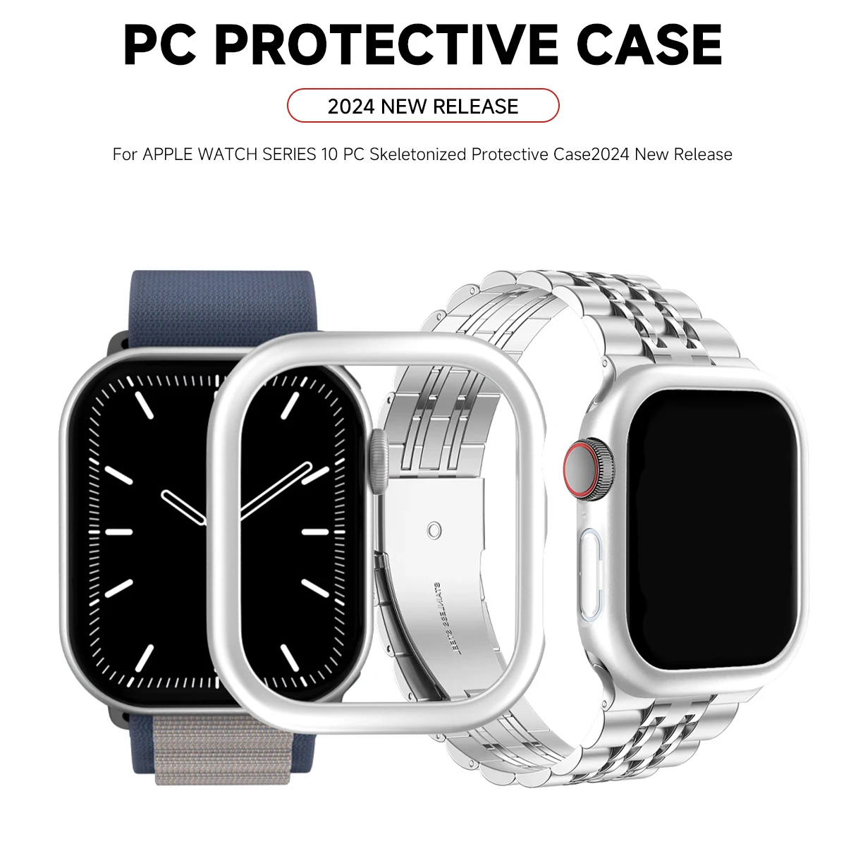 PC Cover For Apple Watch series 10 42mm 46mm Matte Hard PC bumper Screen Protector Case iWatch series 10 42mm 46mm Accessories