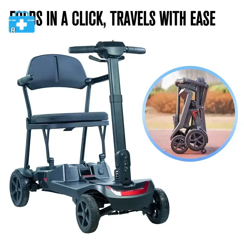 Electric folding scooters for the elderly and disabled, portable electric scooters for medical institutions and elderly care