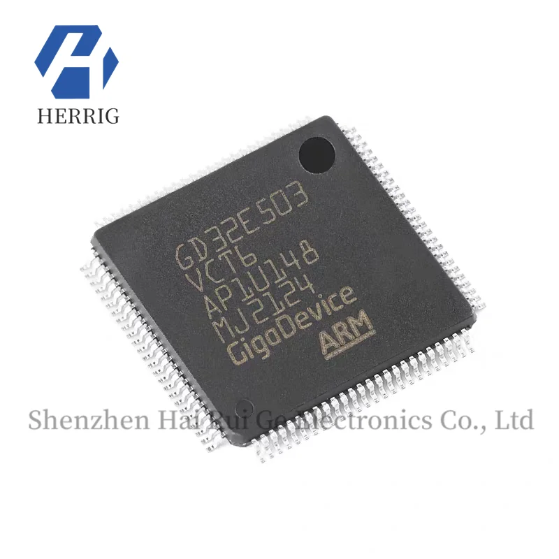 

Original GD32E503VCT6 LQFP-100 ARM Cortex-M33 32-bit microcontroller-MCU core