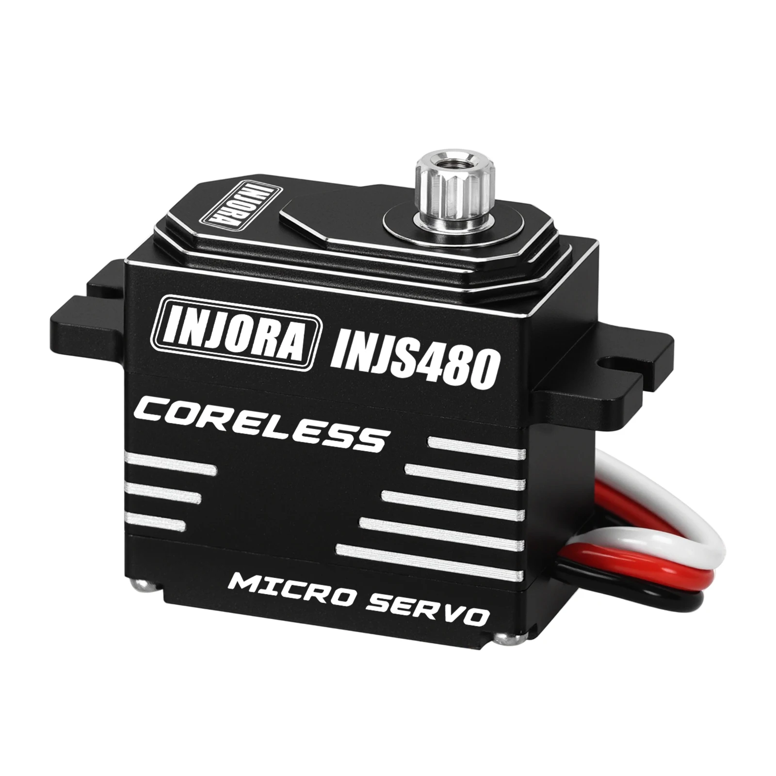 

INJS480 Coreless Micro Servo with Servo Horn for 1/24 Axial SCX24 RC Crawler Upgrade Parts
