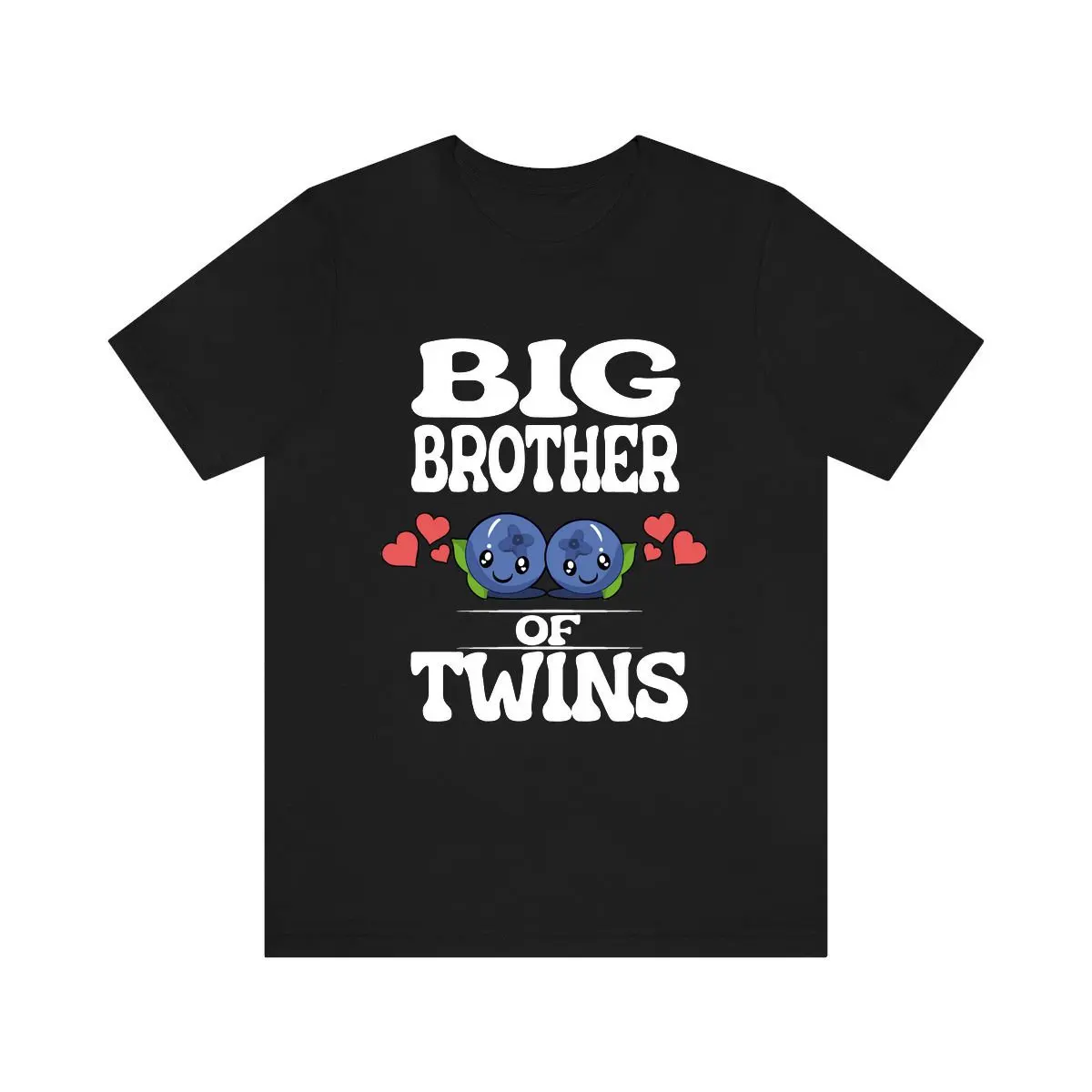 Big Brother Of Twins Shirt, Big Brother Of Twins Gift, Brother Of Twins Gift, Baby Announcement Blueberries Gift T-Shirt