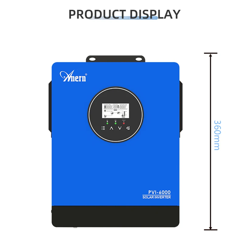 6KW 10KW MPPT Solar Inverter 220V 230V 240V 10000W 6000W Off/On Grid Pure Sine Wave Inverter Home Solar Charge Controller
