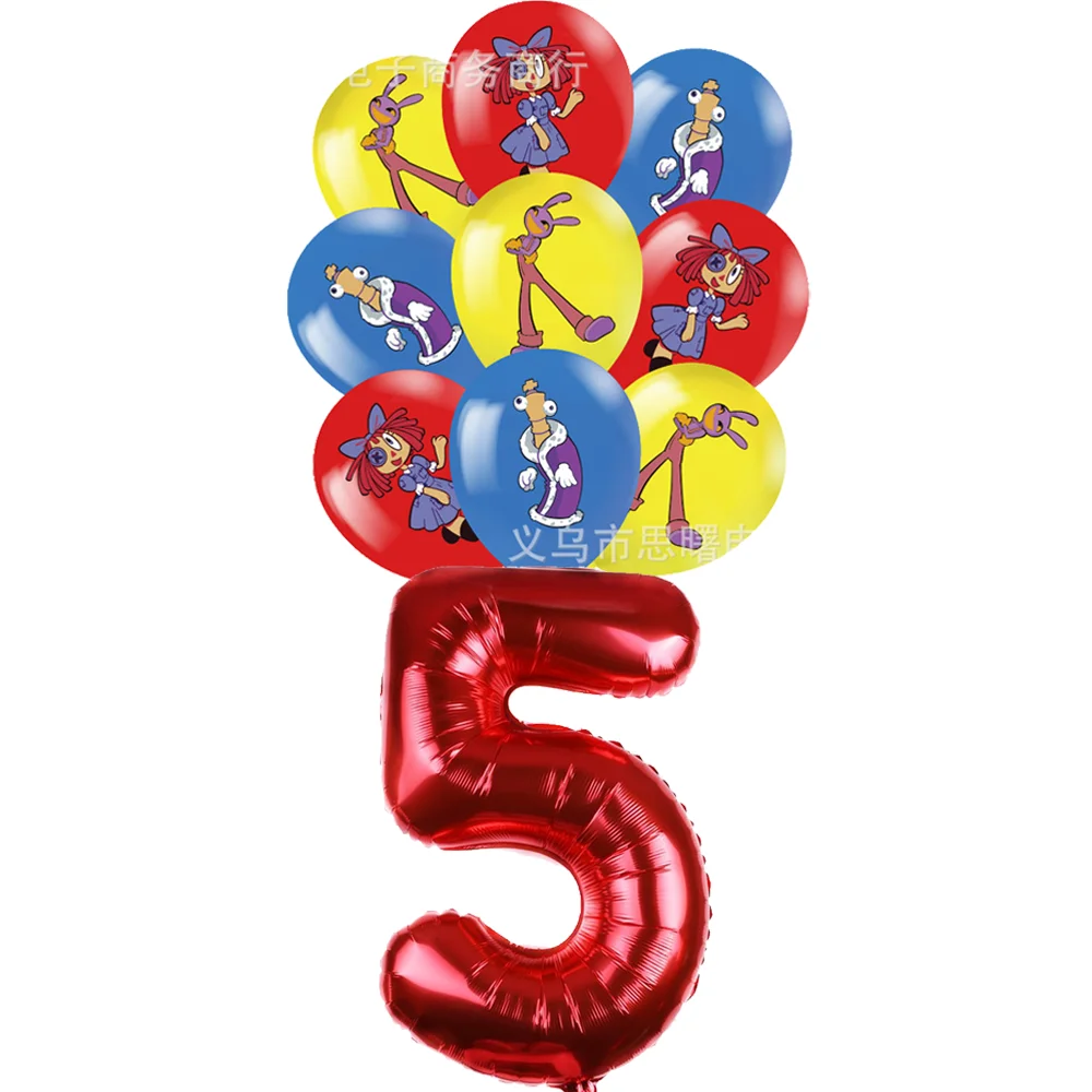 The Amazing Digital Circus Kids Birthday Party Decoration Pomni Plates Balloon Invitation Card Topper Giftbags Baby Shower Decor