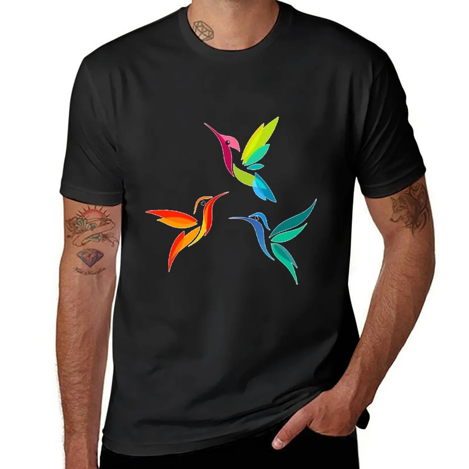 Hummingbirds Times Three T-Shirt sports fans sweat plus sizes customs design your own t shirts for men cotton