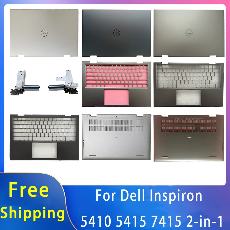 New For Dell Inspiron 5410 5415 7415 2-in-1;Replacemen Laptop Accessories Lcd Back Cover/Palmrest/Bottom With LOGO 0NRGDR 0TCVPW