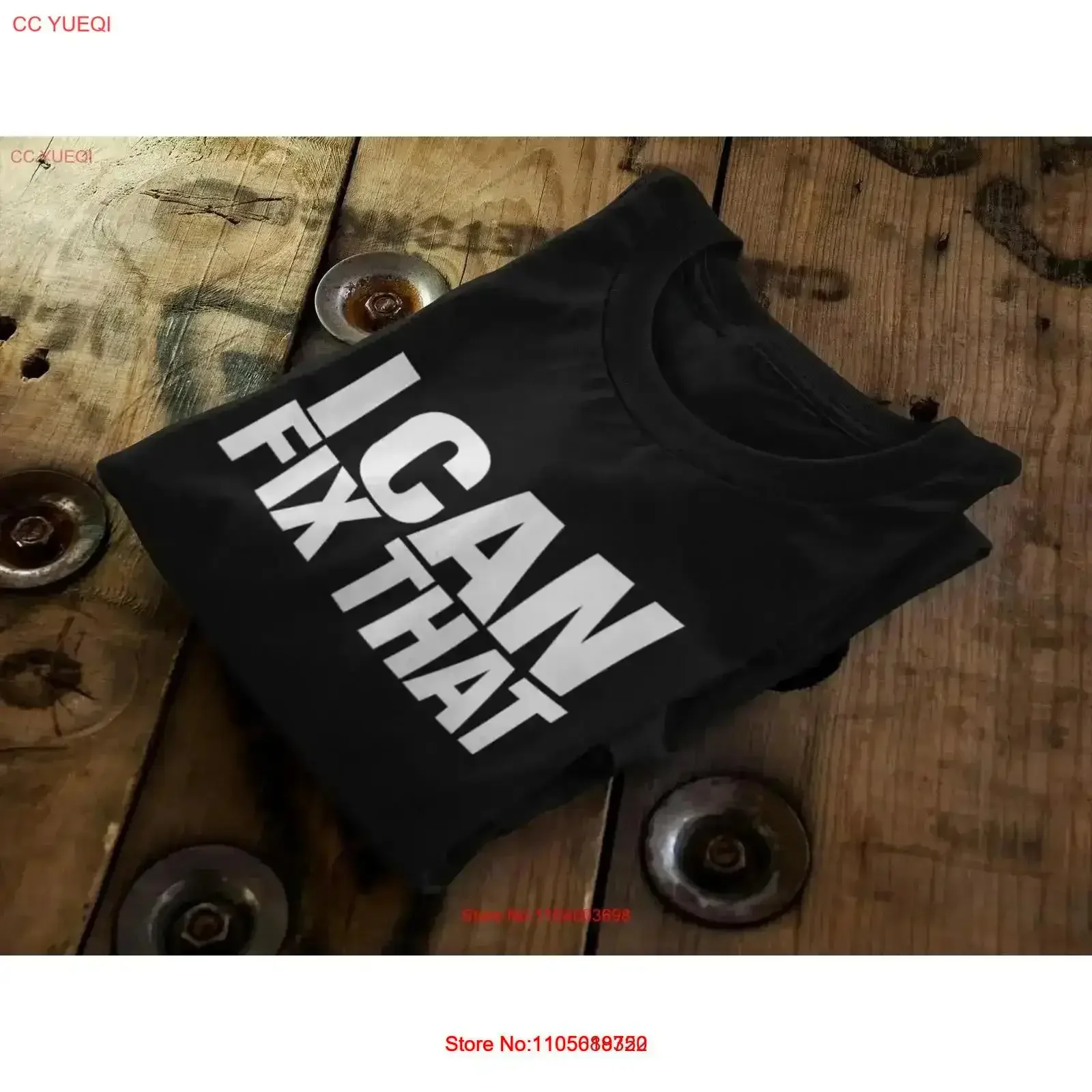 Humorous I Can Fix That T Shirt Repair Lovers Casual Top Statement DIY for Handyman Fathers Day vintage Washed Stretched