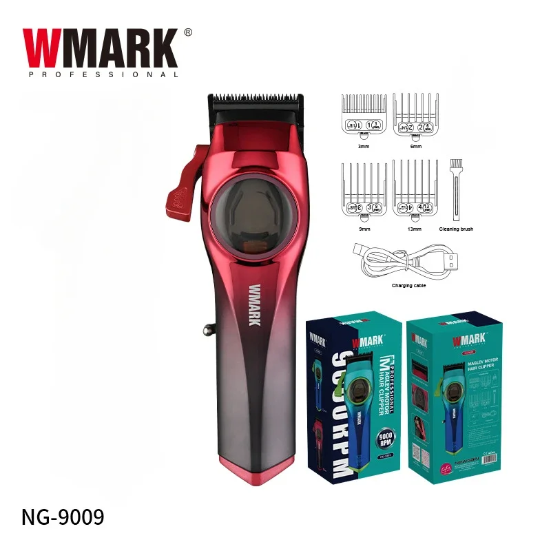 2024 New professional hair clipper wmark NG-9009 Magnetic levitation 9000-rpm hair clipper