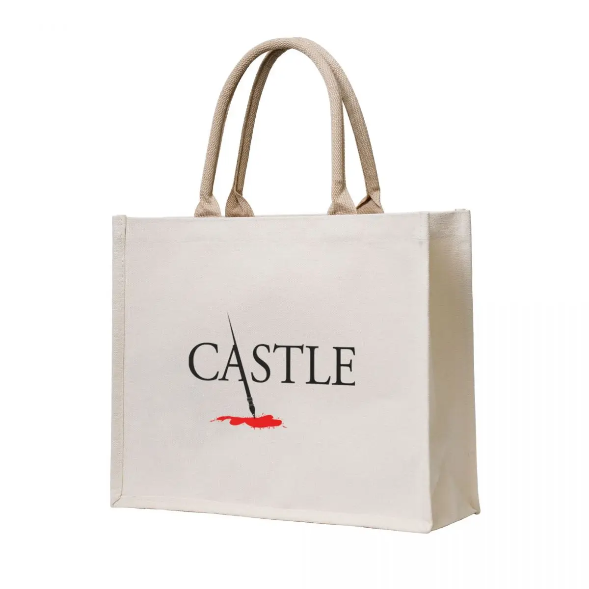 

Castle Logo Tote Bag bag for beach Handbags women Canvas