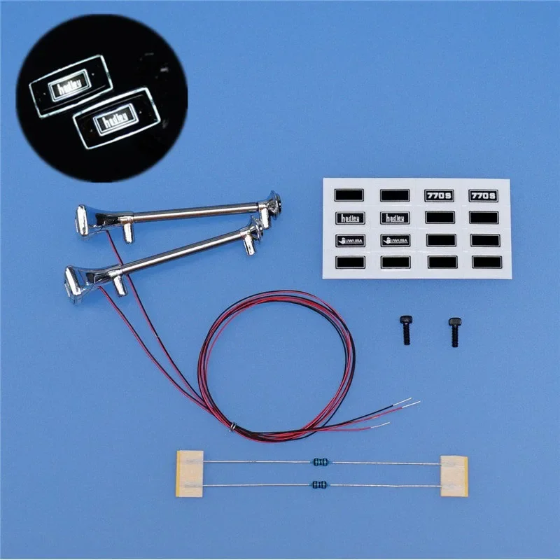 แตรเรืองแสงแบบจำลอง LED ขนาด 1:14 สำหรับรถบรรทุก Tamiya RC รุ่น SCANIA 770S 6x4 56368 56371 56379