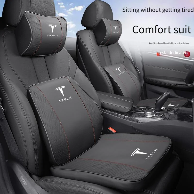 

Автокресло Tesla из трех частей, пена с эффектом памяти, легко отскок, без деформации и дышащие автомобильные аксессуары