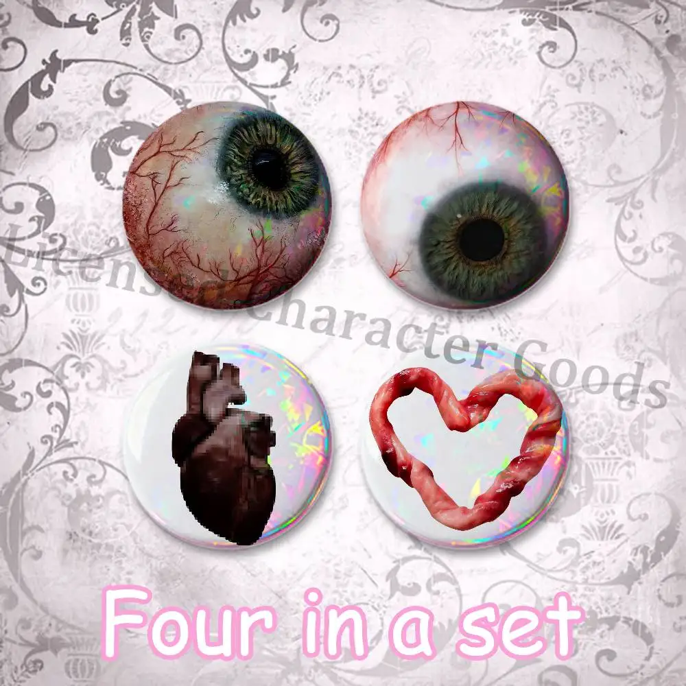Anatomy Pathology Organs Iocn Creative Quirky Mini Pill Badges 25mm Micro Button Pins Fan-made Merch  Gift for Friends