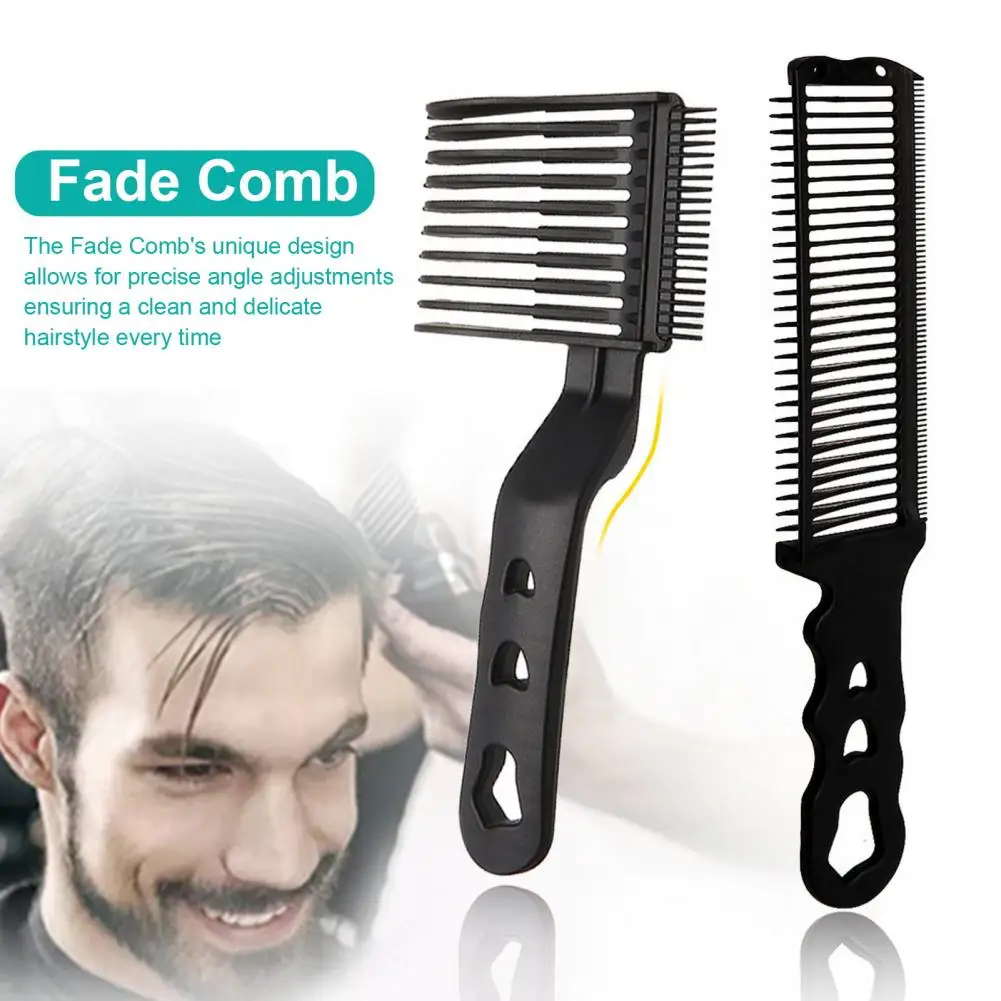 

2Pcs Barber Fade Comb Curved Blending Flat Top Hair Clipper Guide Haircut Comb Home Salon Professional Hairdresser Styling Comb