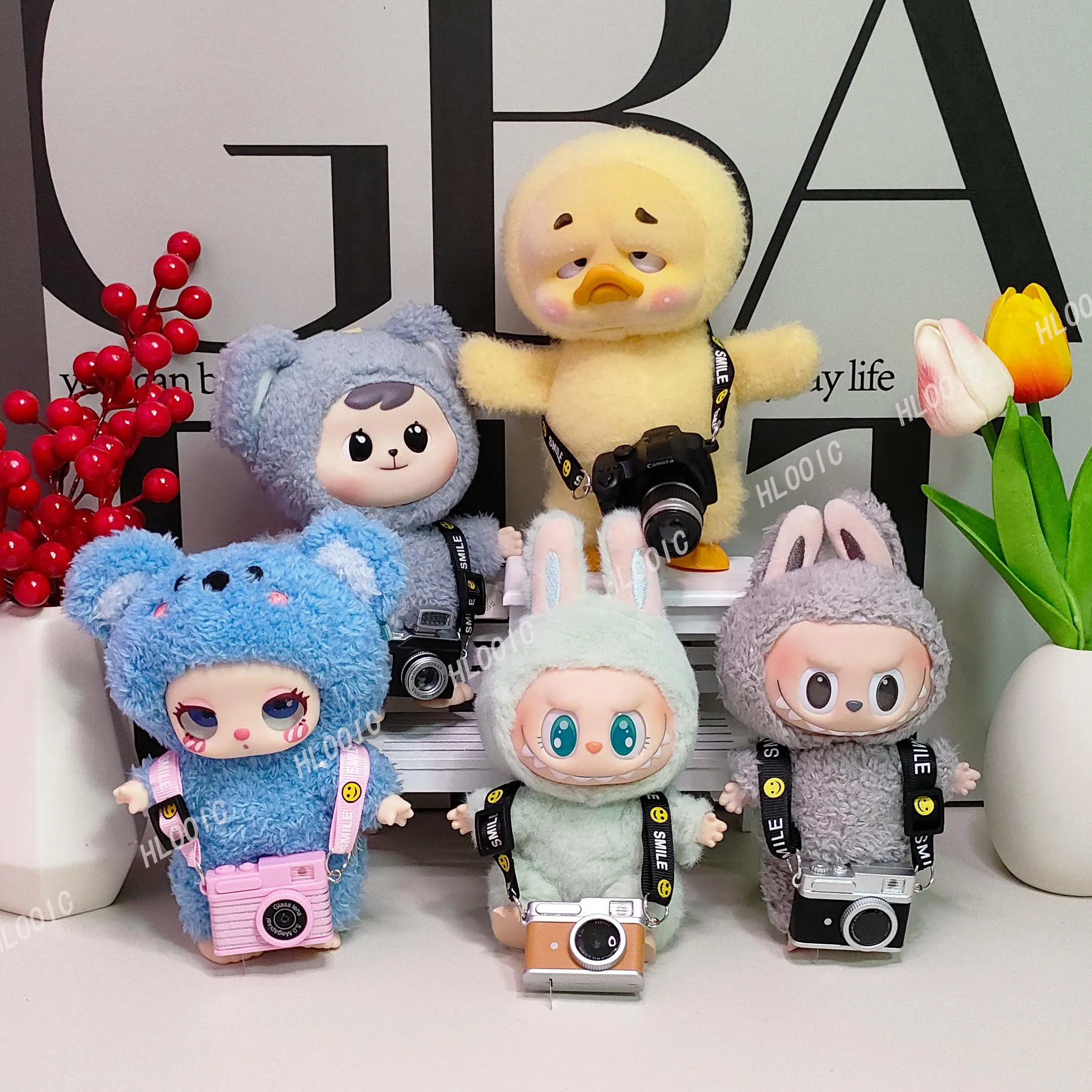 Doll Camera can flash,for Labubu Macaron Liila Lucky Cat Labubu V2
