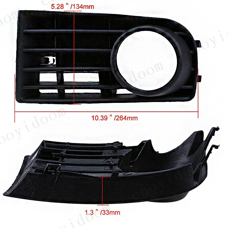 Do VW Golf 5 A5 MK5 R32 2004-2009 Światła przeciwmgielne LED Reflektor przeciwmgielny Przedni zderzak Osłona światła przeciwmgielnego Grill Osłona światła przeciwmgielnego Osłony — zdjęcie 4