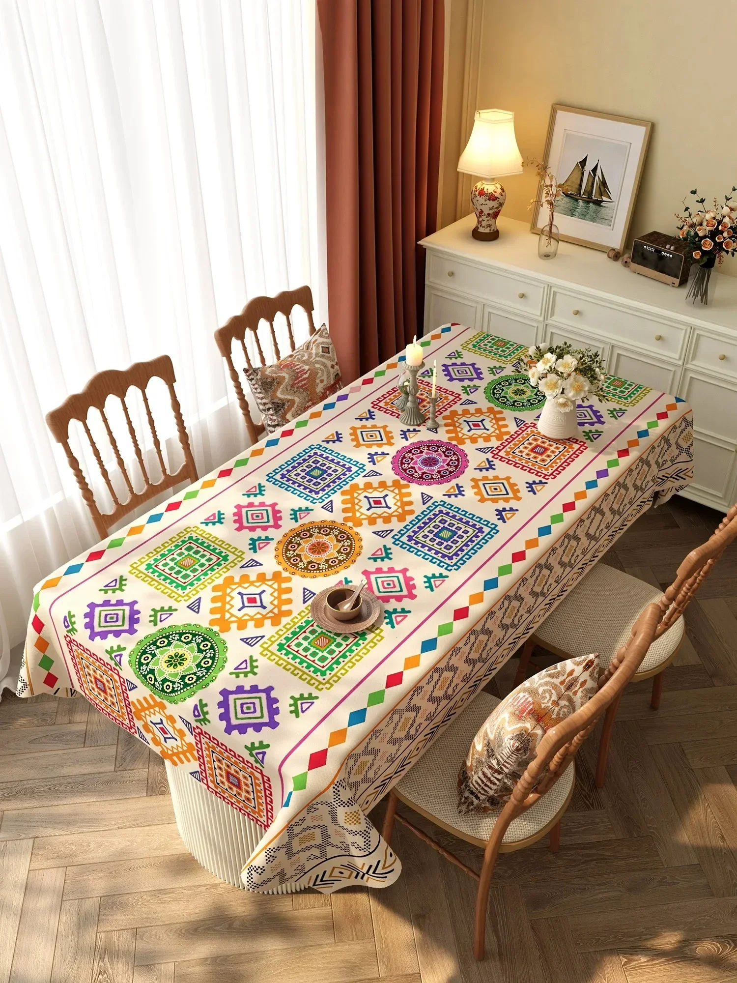 

Wood Printed Tablecloth Rectangle Waterproof Oil-proof TeaTable Cover Dinning Table Decoration Naperon De Table Mantel Mesa