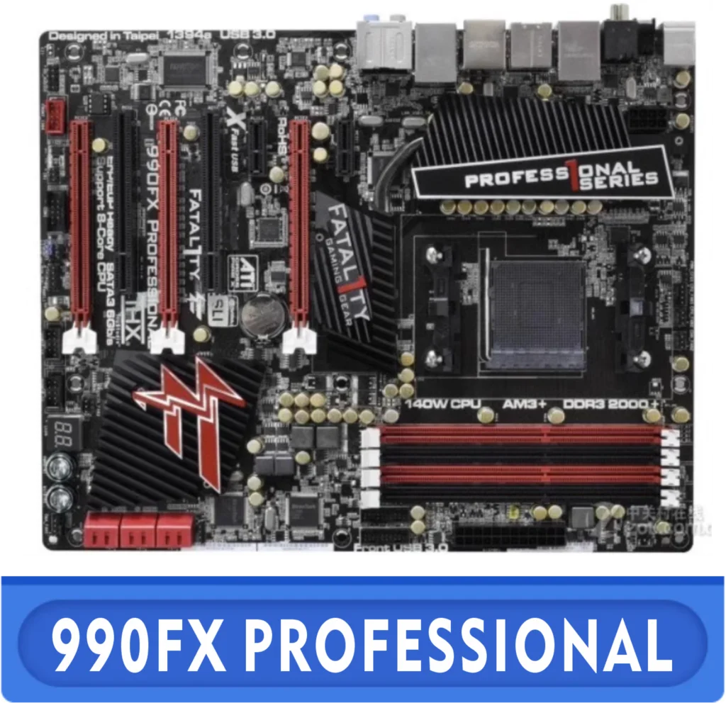 Socket AM3+/AM3 For  990FX PROFESSIONAL Motherboard 32GB DDR3 ATX 100% Tested