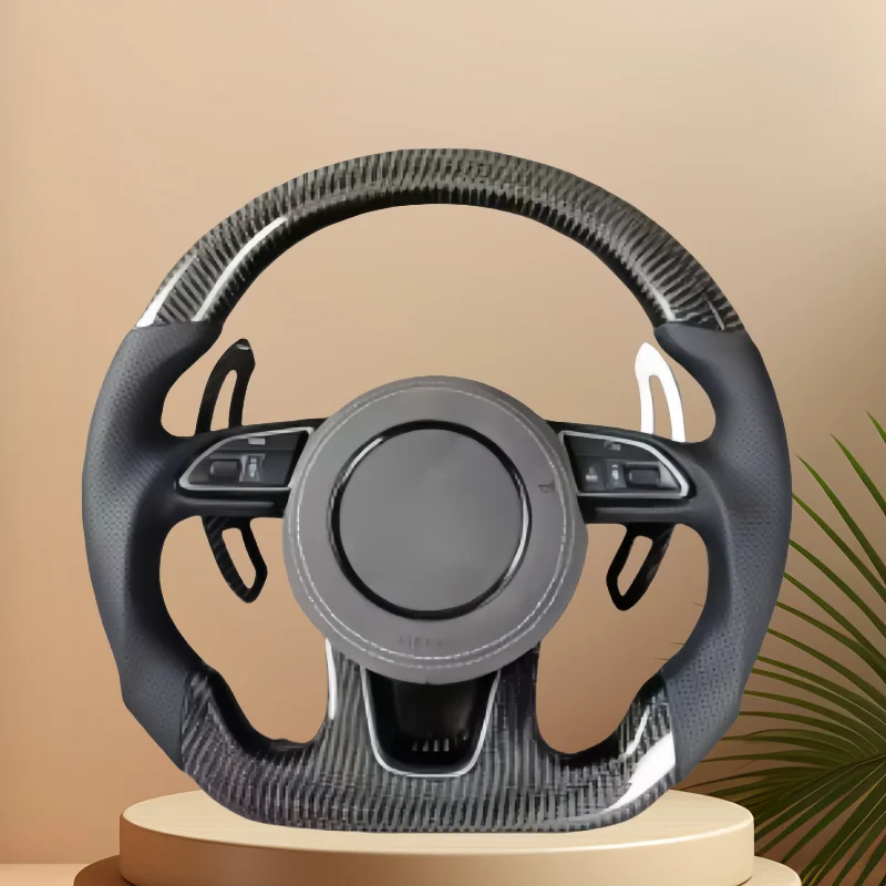

Car Steering Wheel Custom Made Leather For Audi A5 Q3 A4L A6L Q5L Q7L Car Interior Accessories