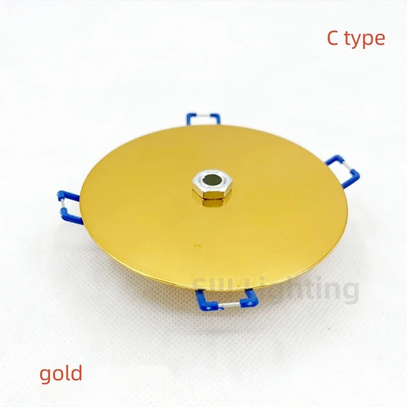 Household Circular Lamp Base Metal Ceiling Canopy Ceiling Rose Iron Lamp Chassis Embedded Spring Cross Spring Ceiling Plate