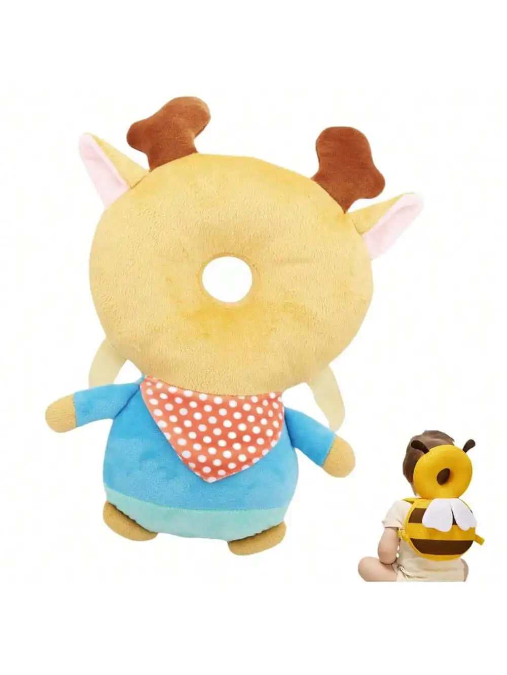 

Мягкий детский рюкзак с защитой головы, защитная накладка для малышей для ползания и прогулок, защита для головы от падения, носимый рюкзак