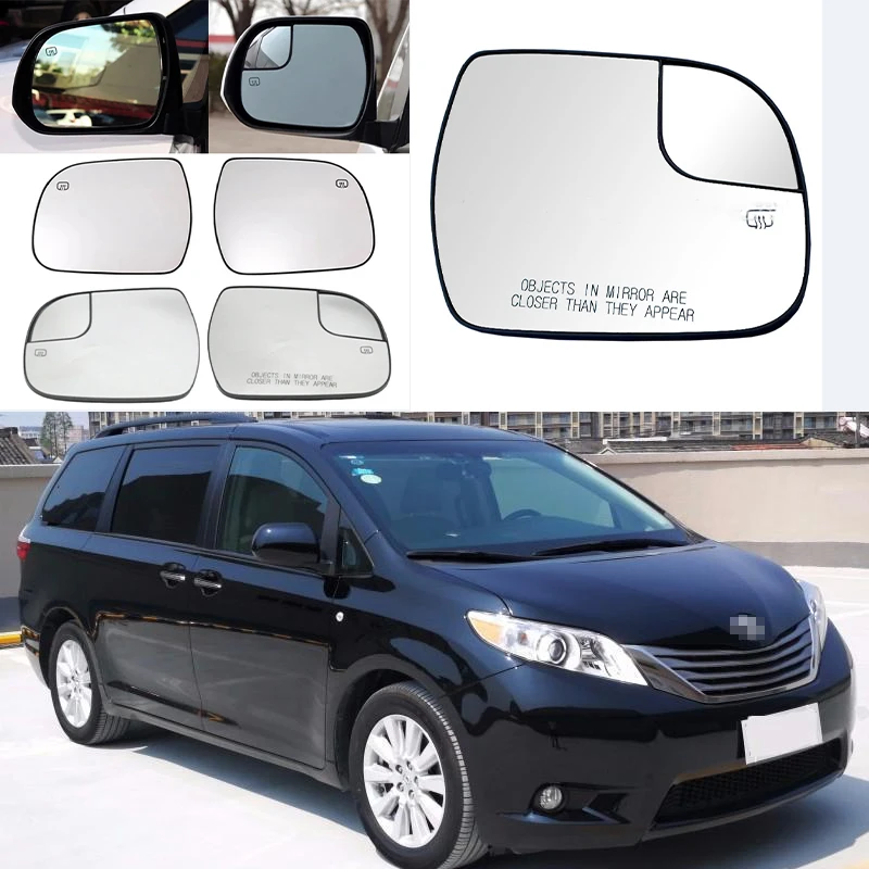 

Автомобильные аксессуары для Toyota Sienna 2011-2020 крыло двери боковое зеркало стекло с подогревом объектива