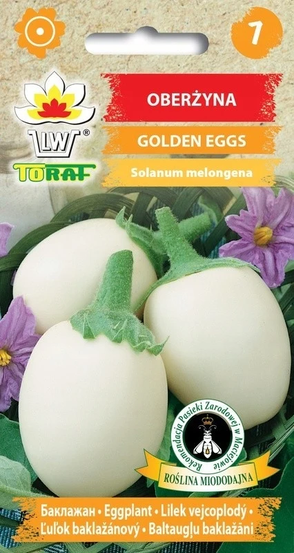Oberżyna GOLDEN EGGS Blumensamen-601 Toraf