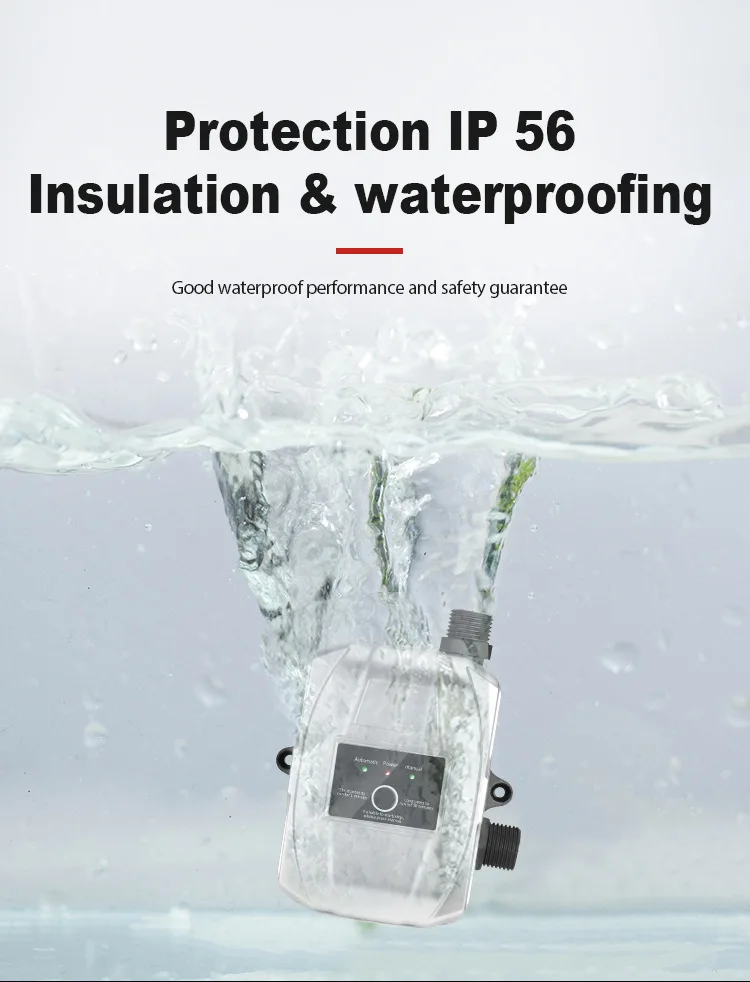 Acarps Automatische Druckerhöhungspumpe, 150 W, 24 V, Wasserpumpe, Heimduschkopf, Warmwasserbereiter, Wasserhahn, zusätzlicher Wasserdruck, geräuschlose Pumpe – Detail 6