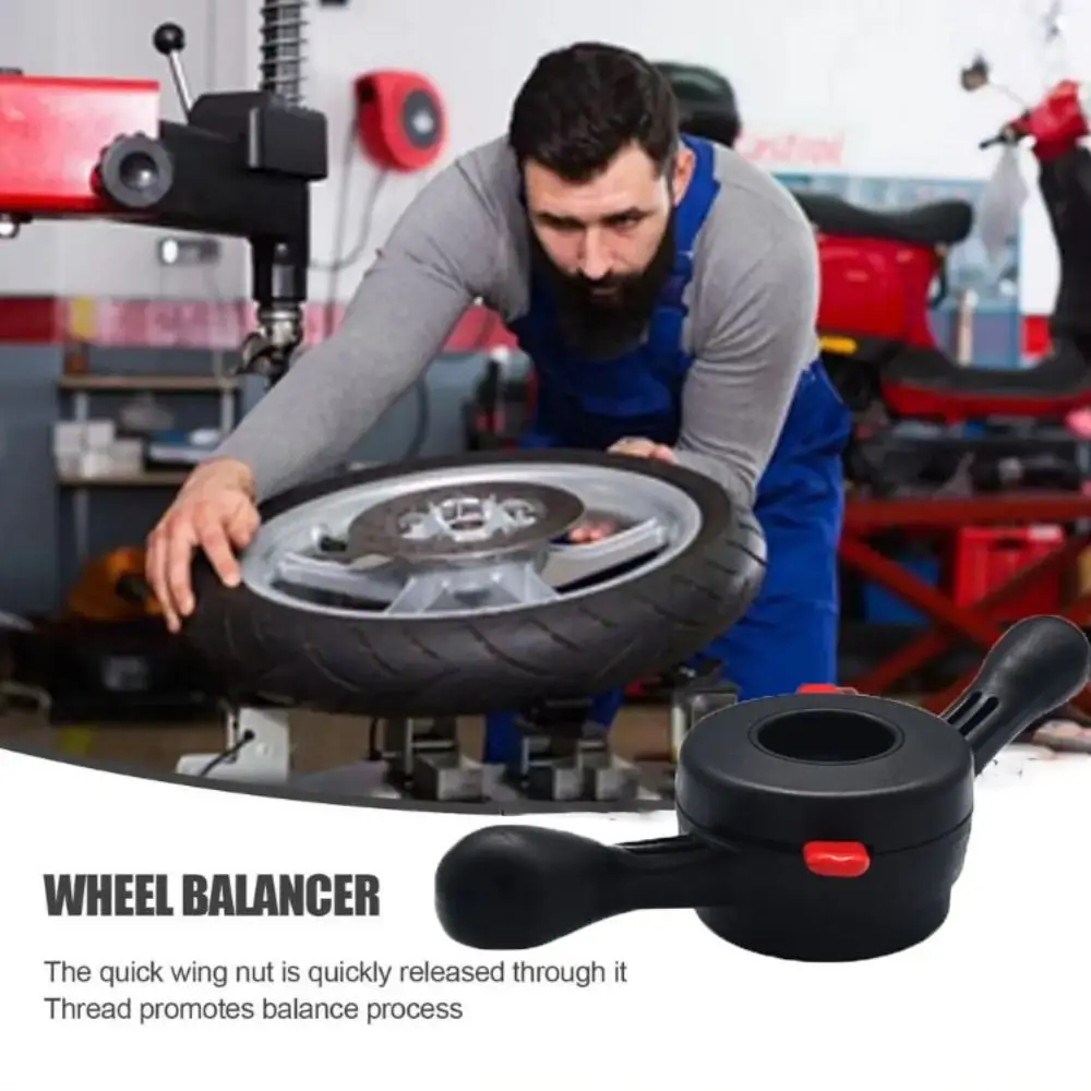 

Quick-Locking Wheel Hub Balancer Quick-Release Rigid Plastic Material Wheel Balancer Tool Fast Nut High Strength