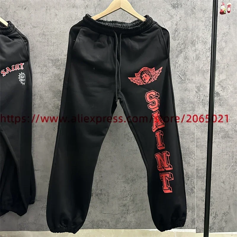 Saint Jogging hose Männer Frauen Paar Engel Print Jogger Kordel zug Hose Hose