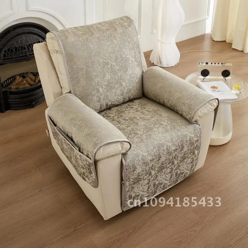 Thicken Luxury Recliner Chair Cover Nordic Solid Color Single Sofa Cushion Non-slip Relax Lazy Boy Armchair Slipcover Home Decor