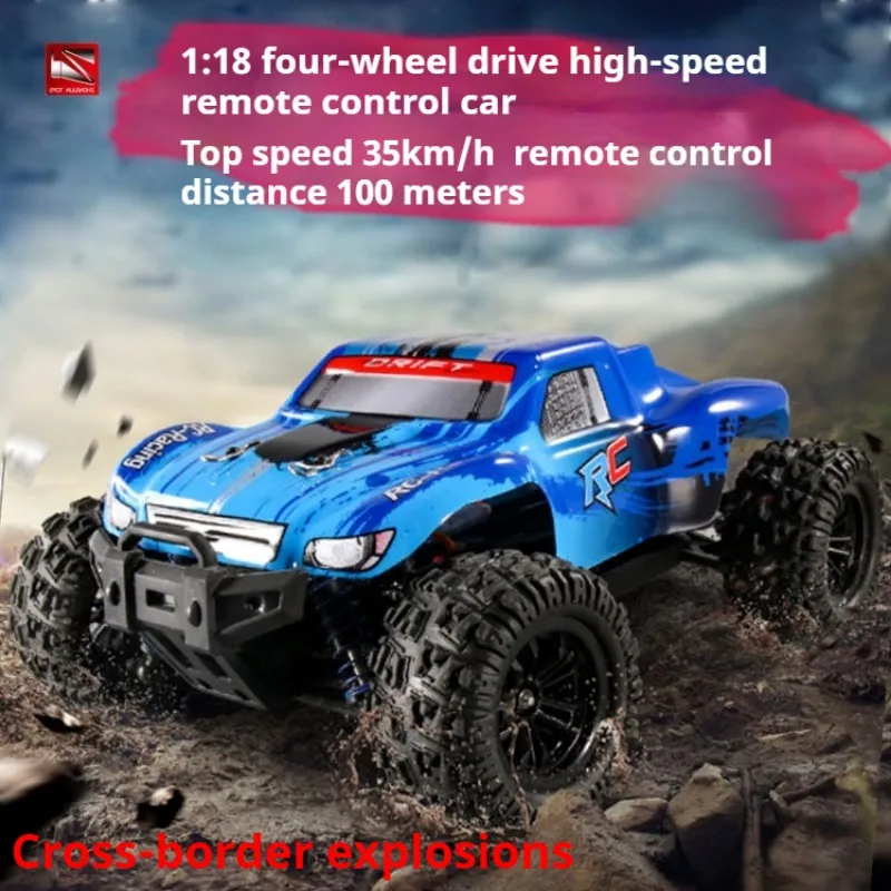 High-Speed Alloy RC Car with Long Endurance&Digital Steering Gear-1:18 Scale 4WD Drift Race Car,2.4G remote control car gift toy