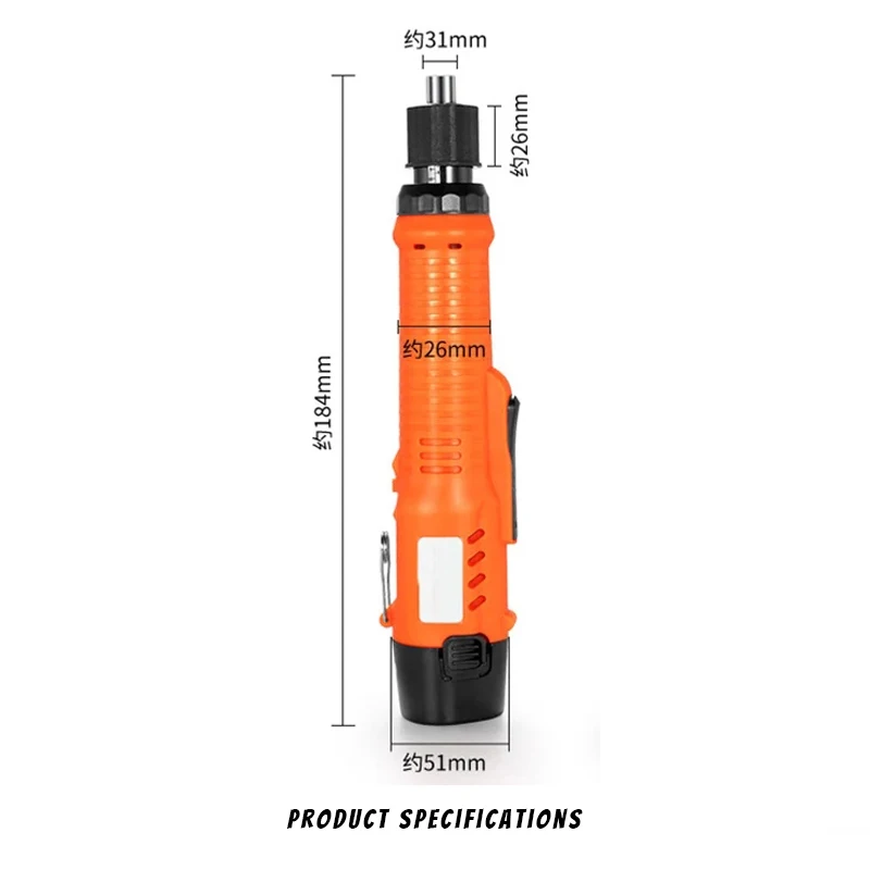 Electric Screwdriver Rechargeable Mini Drill Electric Screwdriver 1200rpm Lithium-Ion Battery Electric Screwdriver