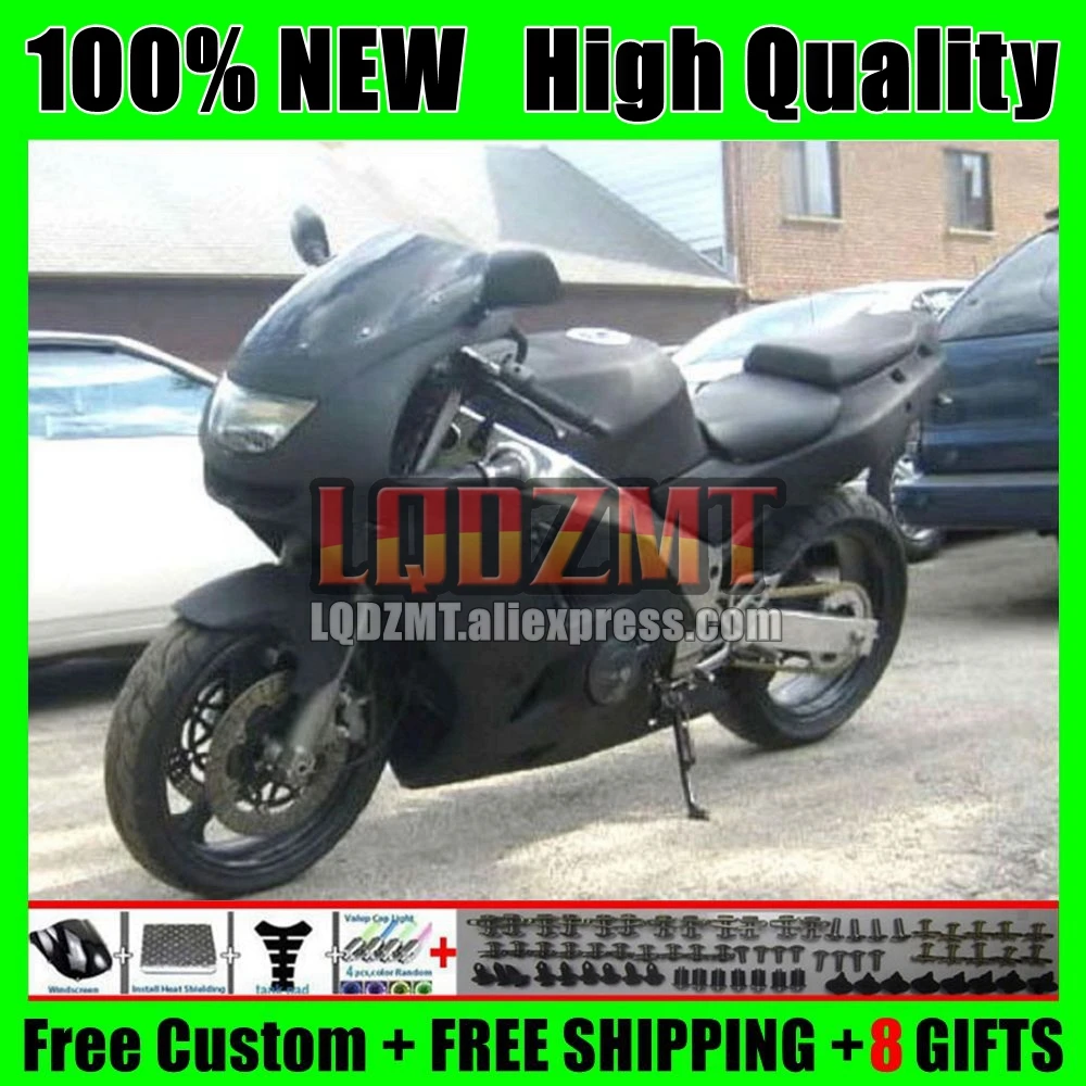 Body For KAWASAKI NINJA ZX 636 ZX636 ZX-6R ZX6R 94 95 96 97 matte black 41No.20 ZX600 ZX 6R ZX-636 1994 1995 1996 1997 Fairing