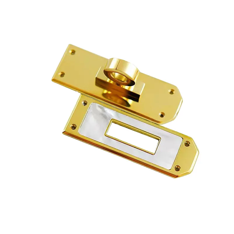 0501 High Quality Stainless Steel Shell Mother Screw Lock Handmade Leather Bag Dedicated Luxury Hardware Accessories
