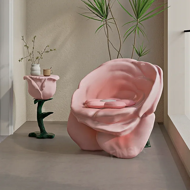 

Rose Lounge Chair Living Room Balcony Single Backrest Chair