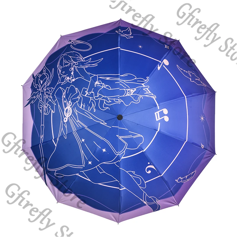 Honkai: Star Rail Anime High Quality Robin Sun Protection Voluntarily Umbrella Bumbershoot Sunshade Brolly Colleagues Ambitus