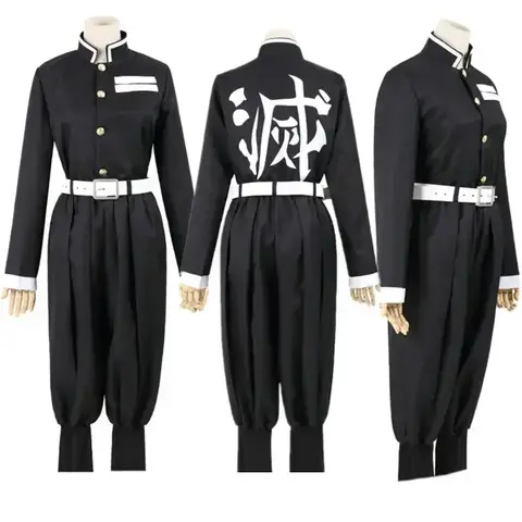 New Anime Cosplay Costume Top Jacket Pants Black Team Uniform Unisex Halloween Clothes