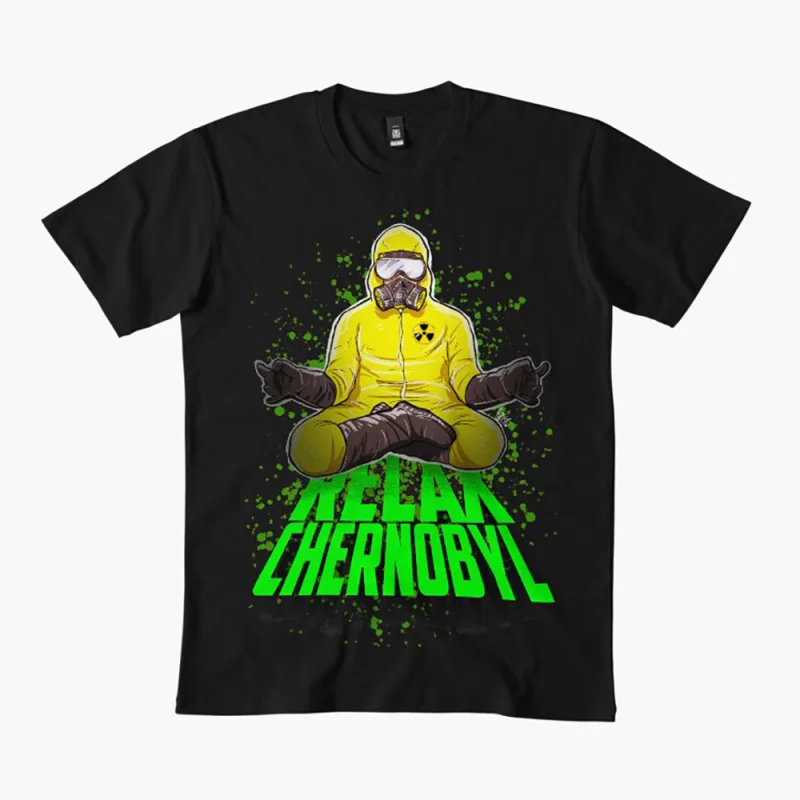 

Relax Chernobyl Green Chernobyl Danger exclusion zone Nuclear disaster Retro gift t shirt Ghost City Pripyat Graphic Clothes