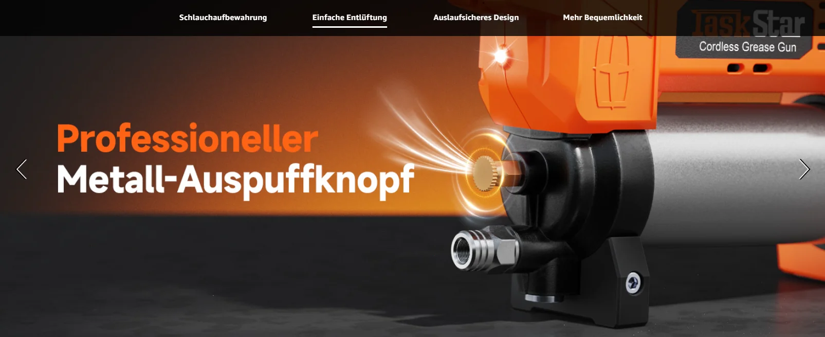Taskstar 10000PSI Elektrisches Fettpressen-Set, verbesserte Fettpresse 4,6 oz/min für Traktoren, LKWs, für Makita 18V Akku. – Detail 9