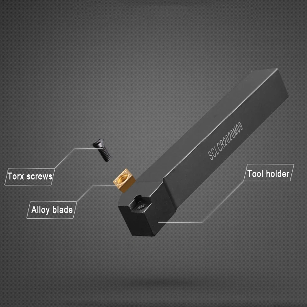 SCLCR0808/1010/1212/1616/2020/2525 SCLCL External Turning Tool Lathe Bar Screw Type Turning Holder CNC Cutting Tool SCLCR