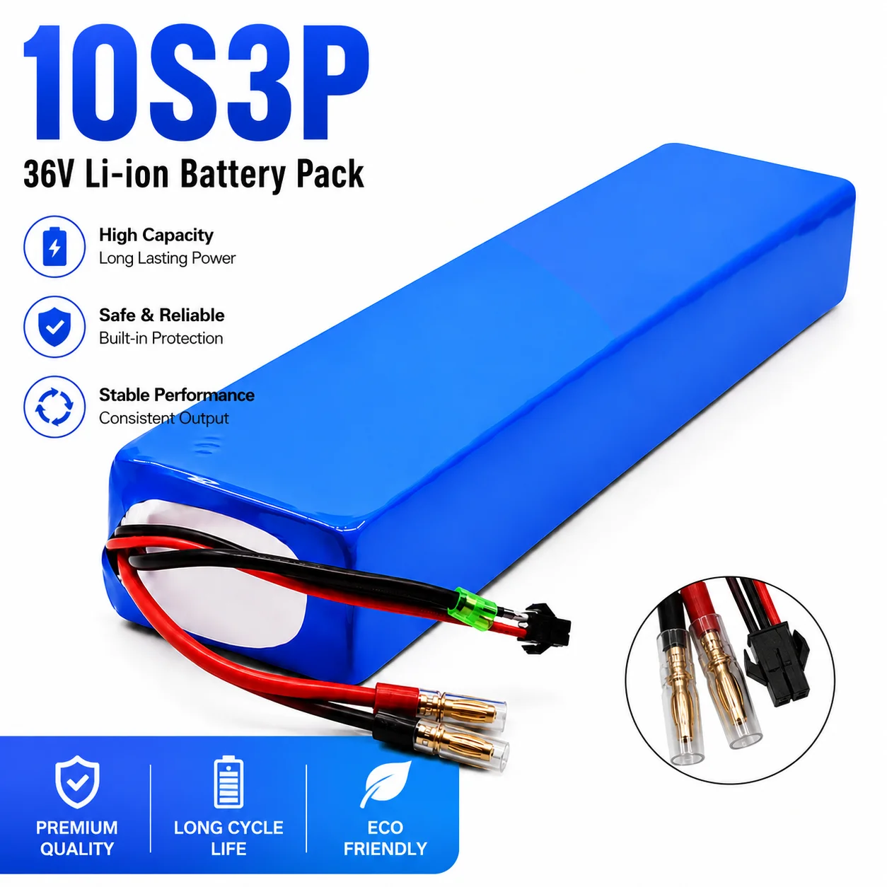 36V 18650 Lithium-Ionen-Elektrofahrrad-Akku 10S3P Ersatz für Fiido D1 D2 D2S D4S
